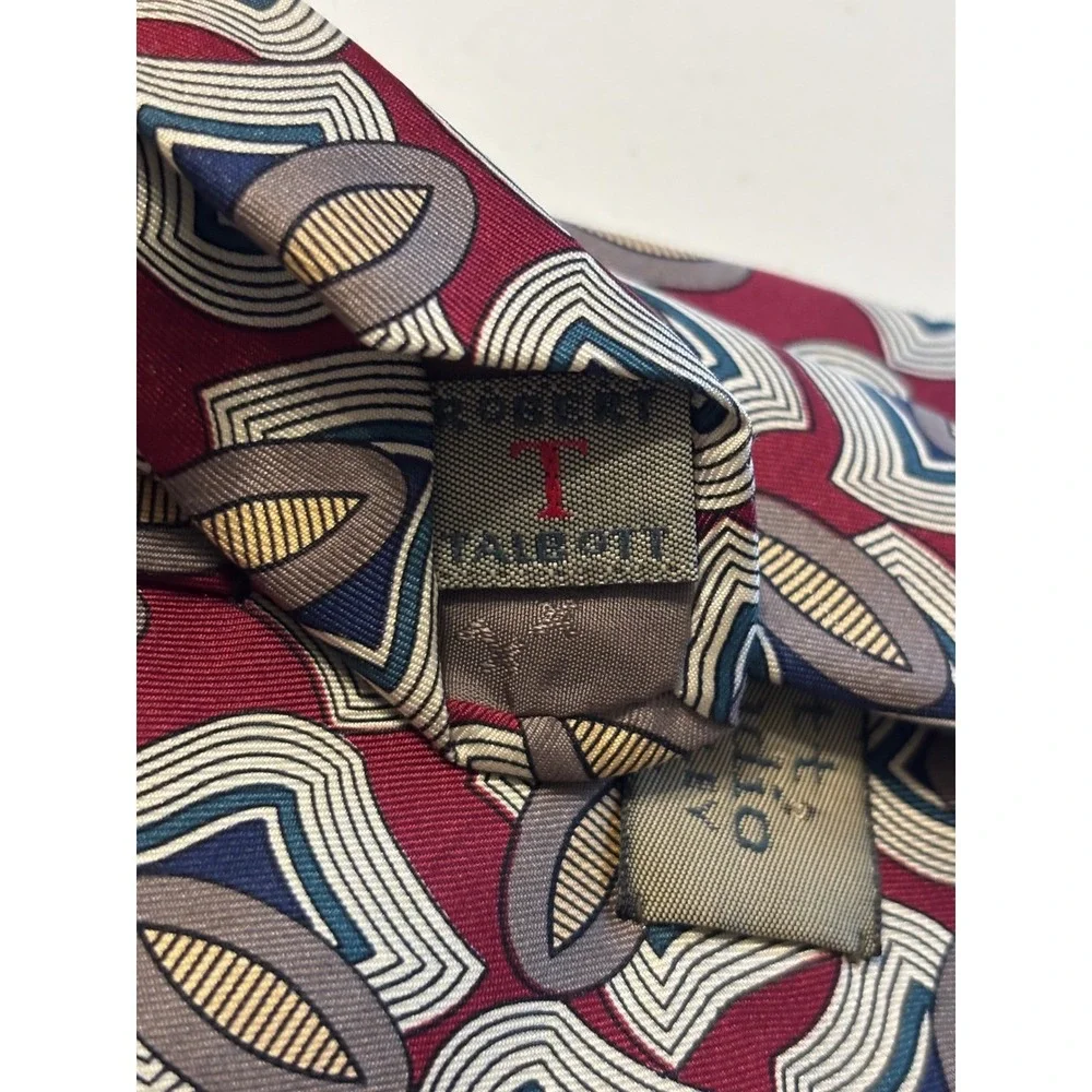 Talbott Studio Albert Vintage Silk‎ Necktie Hand Sewn Made in USA Men's Tie